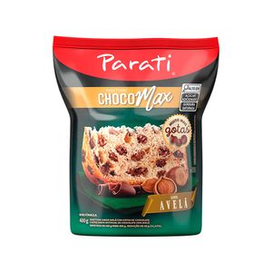 Panettone Parati Choco Max Com Gotas De Chocolate Avelã 400g