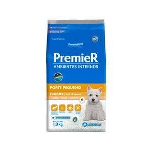 Ração Premier Para Cães Filhotes Raças Pequenas Frango e Salmão 1Kg