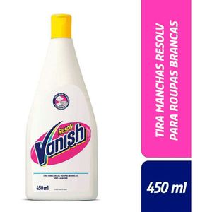 Tira Manchas Vanish Resolv Pré Lavagem para roupas brancas 450ml