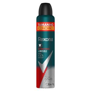 Desodorante Antitranspirante Aerosol Rexona Masculino Antibacterial + Invisible 200ml