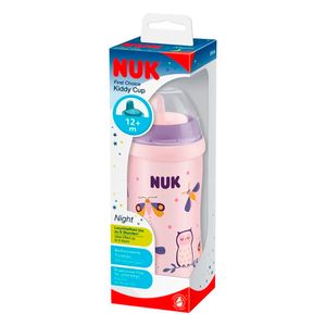 Copo Antivazamento Kiddy Cup Glow Night Bico Rígido Girl 300ml NUK