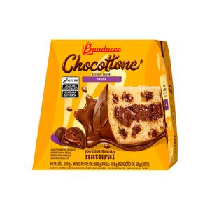 Panettone Bauducco Chocottone Recheio Trufa Cobertura Chocolate 450g