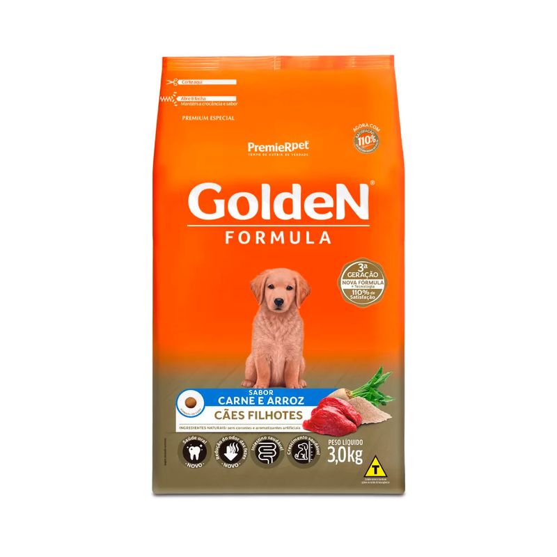 racao-golden-formula-filhotes-carne-3kg