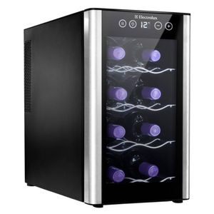 Adega de Vinho Climatizada Electrolux 8 garrafas Uma Porta Acabamento em Alumínio ACB08 Bivolt