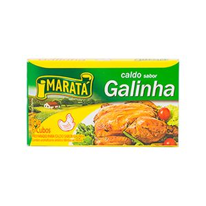 Tempero em Tablete Caldo de Galinha Maratá Caixa com 6 Unidades