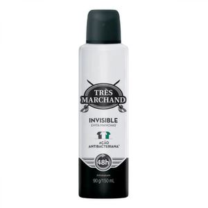 Desodorante Antitranspirante Aerosol Très Marchand Invisible 150ml