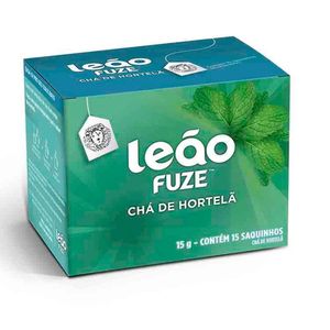 Chá de Hortelã Fuze Leão 15g Caixa com 15 Unidades