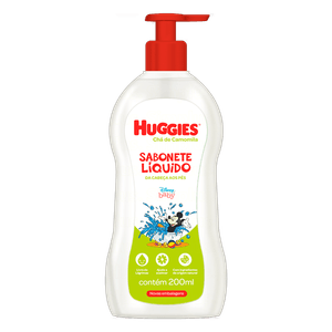 Sabonete Infantil Líquido da Cabeça aos Pés Chá de Camomila Huggies 200ml