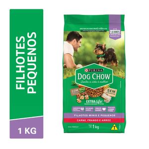 Ração DOG CHOW Cães Filhotes Minis e Pequenos Frango e Arroz 1kg