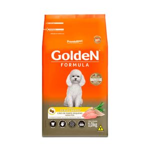 Ração Golden Fórmula para Cães Adultos Porte Pequeno Sabor Peru e Arroz 1Kg