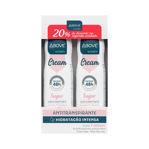 Desodorante Antitranspirante Aerosol Above Women Cream Sugar 150ml 2X1