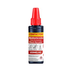 Tinta para Pincel Quadro Branco Compactor Vermelho