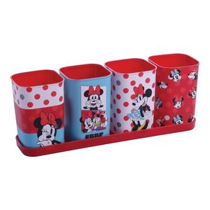 Kit Porta Canetas Minnie 4x1