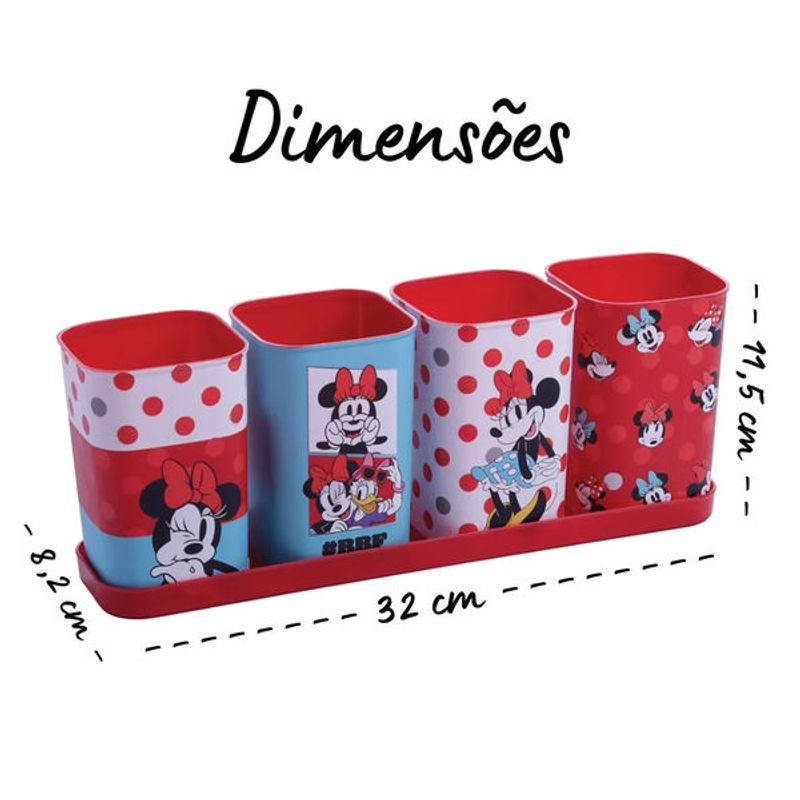 kit-porta-caneta-plasutl-minnie-4x1