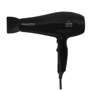 Secador de Cabelo Eleganza Plus Ceramic Íon 2100W Gama Italy Preto 220V