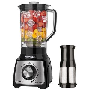 Liquidificador Turbo Inox  L-1200 Bi Preto Mondial