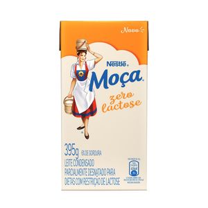 Leite Condensado Semidesnatado Zero Lactose Nestlé Moça Caixa 395g