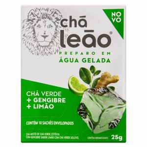 Chá Verde Gengibre e Limão Chá Leão Caixa 25g