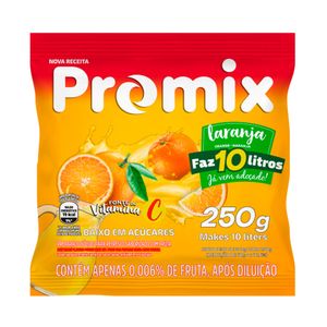 Suco Refresco Em Pó Promix Laranja 250g