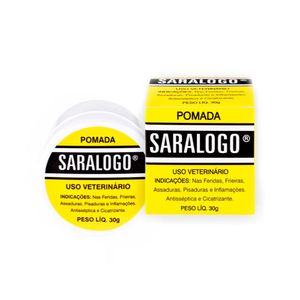 Pomada Cicatrizante Matacura Saralog para Cães e Gatos 30g