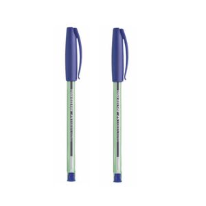 Caneta Esferográfica Trilux 0.8 Mm Azul Blister Com