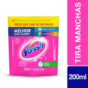 Tira Manchas Vanish Líquido Multiuso para roupas coloridas Refil Econômico 200ml