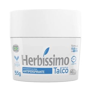 Desodorante Antitranspirante Creme Herbíssimo Talco 55g