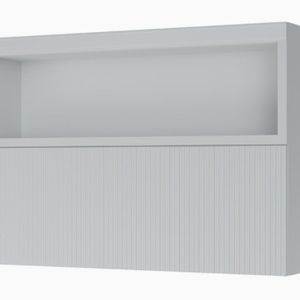 Armário Aéreo 1 Porta Basculante Branco Marquesa 1,20cm Nesher