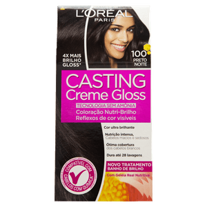 Kit Coloração Creme 100 Preto Noite L'oréal Paris Casting Gloss