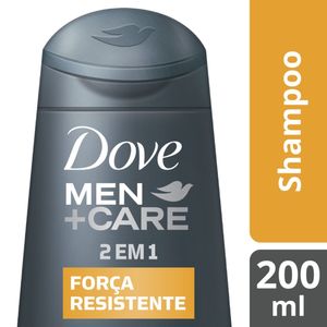 Shampoo e Condicionador 2 em 1 Dove Men+Care Força Resistente 200ml