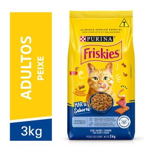 Ração FRISKIES gatos adultos peixes – Mar de sabores 3kg