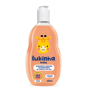 Sabonete Líquido Infantil Glicerinado Lukinha 200ml