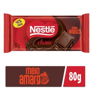 Chocolate Nestlé Classic Meio Amargo 80g