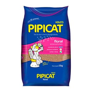 Areia Sanitária Pipicat Gran Floral 12Kg