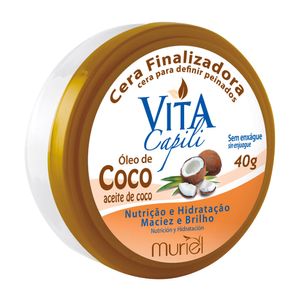 Cera Finalizadora Óleo De Coco Vita Capili Muriel 40G