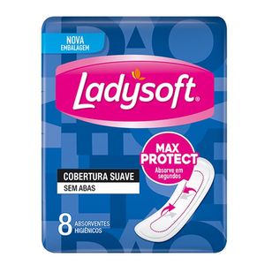 Absorvente Max Protect Cobertura Suave sem Abas Pacote com 8 Unidades