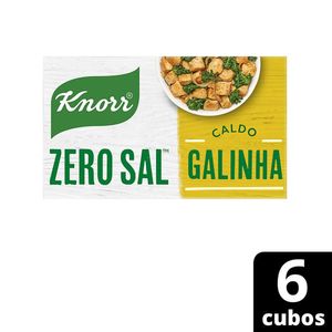 Caldo Knorr Zero Sal Galinha 48g 6 Cubos