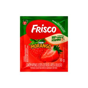 Refresco em Pó de Morango Frisco 18g