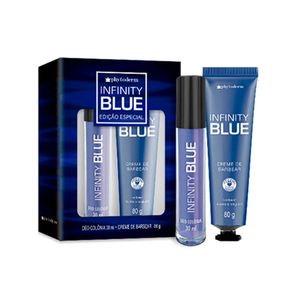 Kit Phytoderm In Blue Colônia 30ml Creme Barbear 80G