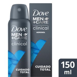 Desodorante Antitranspirante Aerosol Dove Men+Care Clinical Cuidado Total 150ml