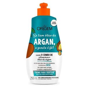 Creme Para Pentear Com Argan Para Cabelos Ressecados E Fragilizados