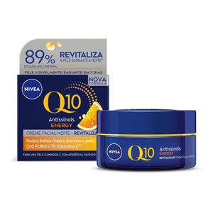 Creme Facial Nivea Q10 Antissinais Power Energy Noite 50g