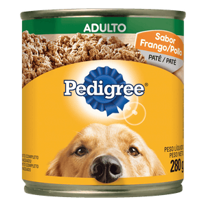 Patê para Cães Adultos Frango Pedigree Lata 280g