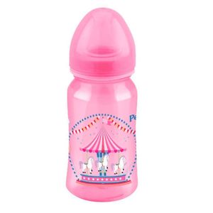 Mamadeira Petita Rosa 270ml Redondo Silicone