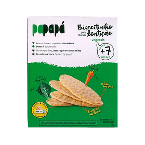 Biscoito  para Dentição Vegetais Papapá 36g