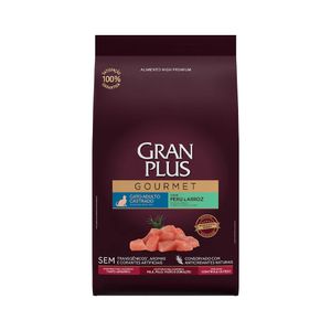 Ração GranPlus Gourmet para Gatos Castrados Peru e Arroz 3kg