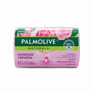 Sabonete em Barra Palmolive Naturals Nutrição Cremosa Leite e Pétalas de Rosas 85g