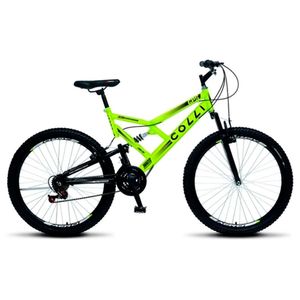 Bicicleta Masculina Aro 26 Dupla Suspensão 21 Marchas Colli Bike