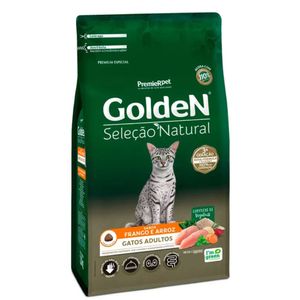 Ração Golden Gatos Seleção Natural Adultos Frango