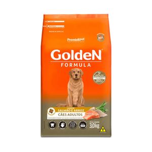 Ração Golden Fórmula para Cães Adultos Sabor Salmão e Arroz Goiano